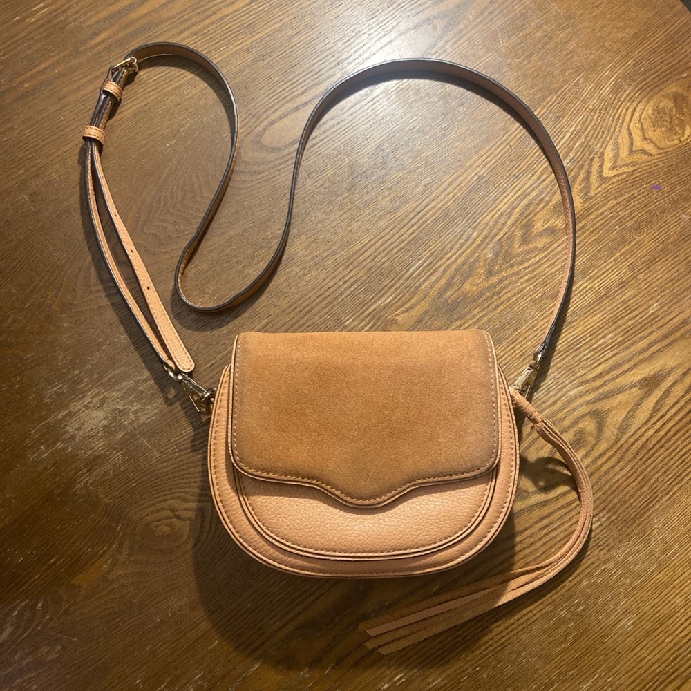 Rebecca Minkoff Mini Suki saddle bag crossbody bag Brown/Peach/Tan